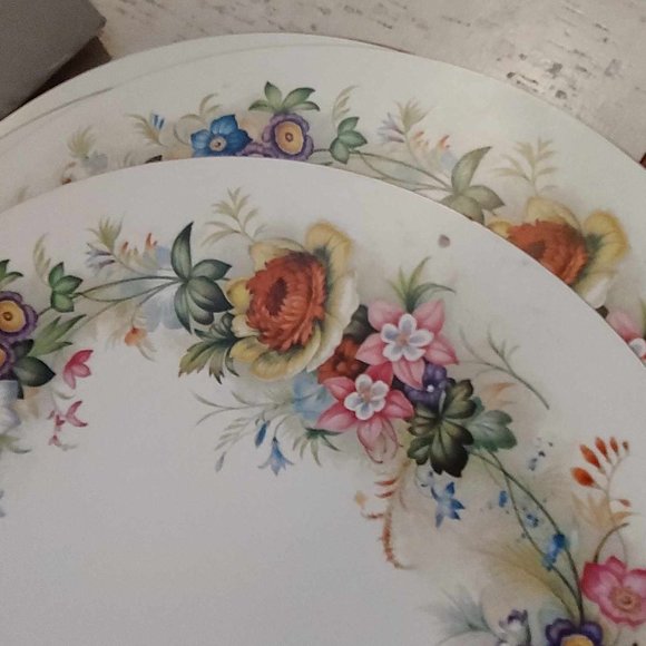 Set of six Pimpernel vintage cork placemats - floral - in box - Picture 5 of 6